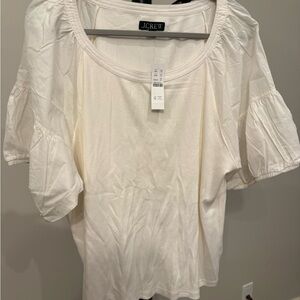 J. Crew Women's Cream Blouse